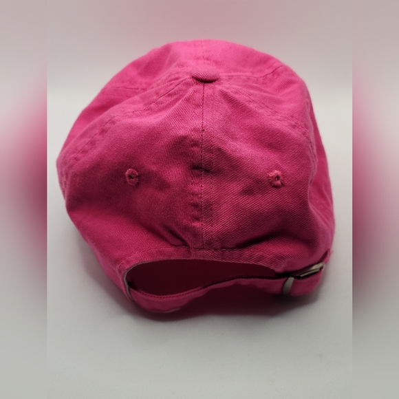 NFL Team Apparel New England Patriots Blue Red White on Pink Ball Cap Hat - Picture 4 of 6